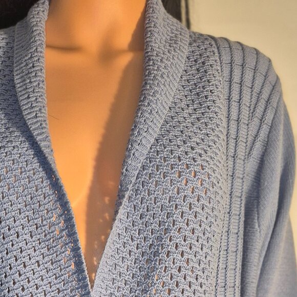 ARCHITECT Cardigan knit sweater, Blue in size 2XL - Picture 11 of 16
